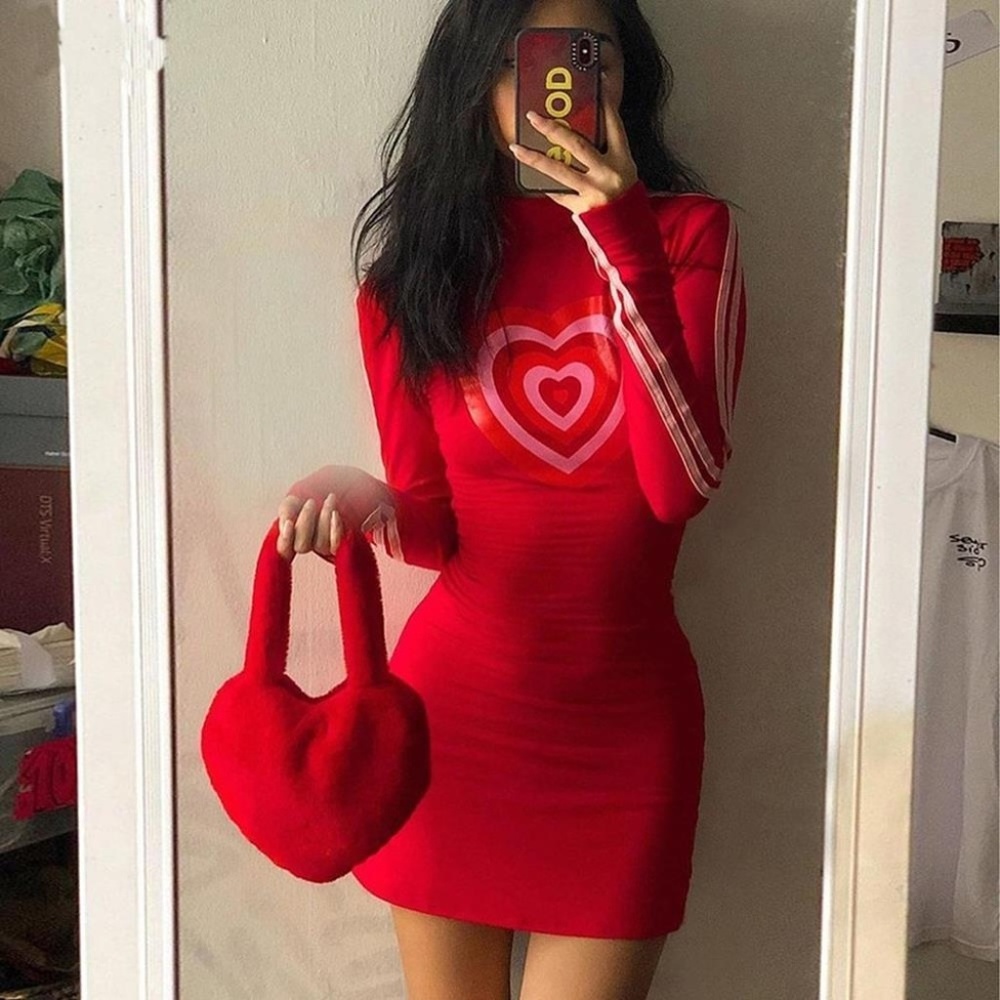 With All My Powerpuff Heart Bodycon Dress - Picture 7 of 8